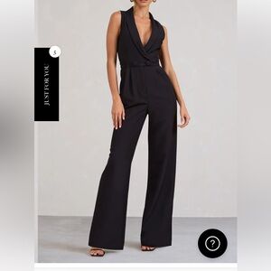 Club L London Black V-Neck Jumpsuit
